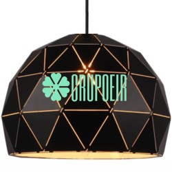 Lampara Geometric Dome Negro