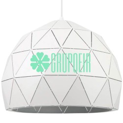 Lampara Geometric Dome Blanco