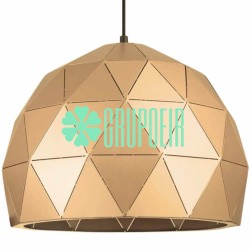 Lampara Geometric Dome Dorado