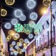 Esfera Luces Calido 80 Cms Led Colgante Bola Decoracion Evento Navidad