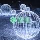 Esfera Luces Led Figura Colgante Decoración Navideña Evento Blanco 80 Cms