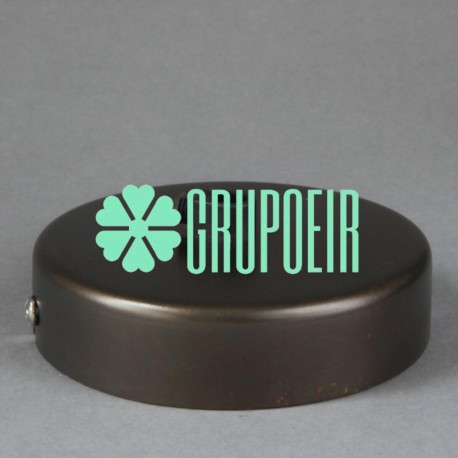 Canope Liso Chocolate 11.5 Cms Base Para Lampara Colgante Techo Cafe Marron
