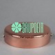 Canope Liso Cobre 11.5 Cms Base Lamparas Techo Soporte Chapeton Roseton