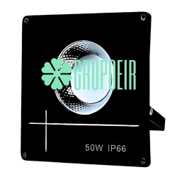 Reflector 50W Led Cob Blanco Exterior Fachada Jardin Entrada Estacionamiento