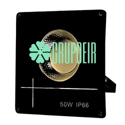 Reflector 50W Led Cob Calido Exterior Fachada Jardin Terraza Hotel Restaurante