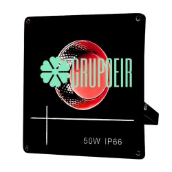 Reflector 50W Led Cob Rojo