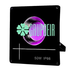 Reflector 50W Led Cob Rosa Exterior Fachadas Jardines Arboles Arbustos