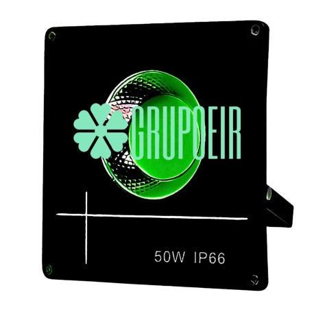 Reflector 50W Led Cob Verde Exterior Fachadas Jardines Arboles Arbustos