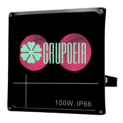 Reflector Cob 100W Led Rojo Exteriores Luz Jardin Fachada Iluminacion 
