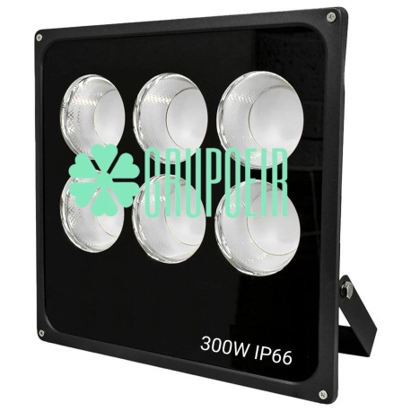 Reflector Led Cob 300W Blanco Exterior Fachada Hospital Tunel Autopista