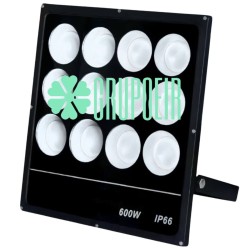Reflector Led Cob 600W Blanco Exterior Hotel Jardin Parque Fachada Edificio