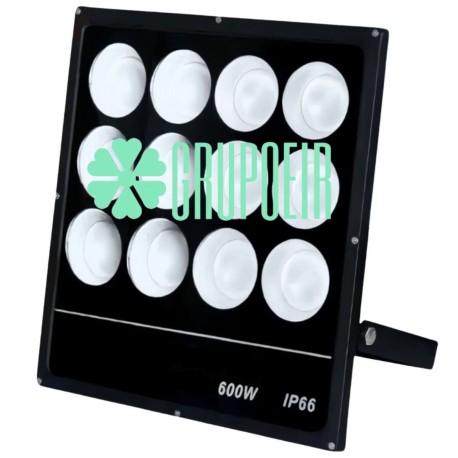 Reflector Led Cob 600W Blanco Exterior Hotel Jardin Parque Fachada Edificio