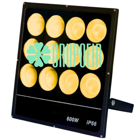 Reflector Led Cob 600W Calido Exterior Hotel Jardin Parque Fachada Edificio