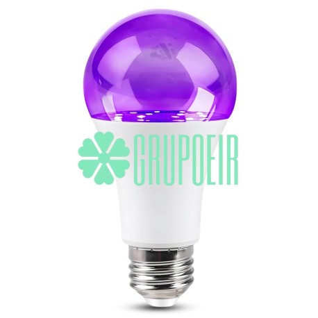 Foco Led Luz Negra Ultravioleta Uva Evento Fiesta Halloween 18W A19 E27