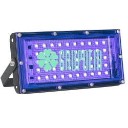 Reflector Led Luz Negra 50W Ultravioleta Uva Eventos Fiestas Curado Uv
