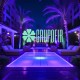 Reflector Luz Negra Led 150W Ultravioleta Uva Hotel Restaurante Bar Show Dj