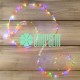 Cascada 2.5 Mts Hadas Multicolor Luces De Racimo Colgantes Alambre Navidad