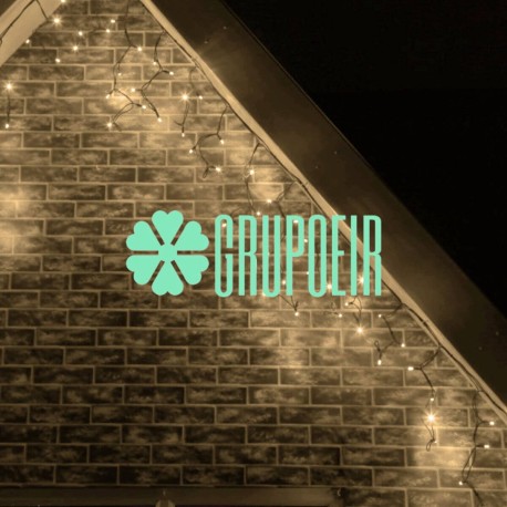 Cascada 6 Mts Led Calido 300 Luces Navidad Evento Alumbrado Festivo