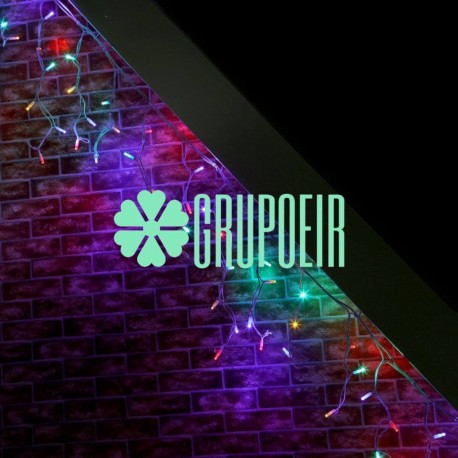 Cascada 6 Mts Led Multicolor 300 Luces Navidad Alumbrado Festivo Navideño