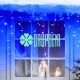 Cascada 8 Mts Led Azul 400 Luces Exterior Navidad Centro Plaza Comercial
