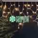 Cascada Led 10 Mts Calido 500 Luces Navidad Villa Navideña Evento Boda 