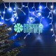 Cascada Led 10 Mts Navideña 500 Luces Blanco y Azul Navidad Alumbrado
