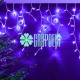 Cascada Led 10 Mts Morado 500 Luces Navidad Alumbrado Navideño Ayuntamiento