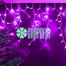 Cascada Led 10 Mts Rosa 500 Luces Navidad Alumbrado Navideño Ayuntamiento