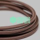 Cable 1m Cafe Oscuro Textil Fino Electrico Redondo 2x18 5.5mm Lamparas