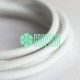 Cable 1m Blanco Textil Fino Electrico Redondo 2x18 5.5mm Lampara Candelabro
