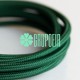 Cable Verde Oscuro 100 Mts Textil Fino Electrico Redondo 2x18 5.5mm Lamparas