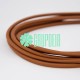 Cable Cafe Medio 100 Mts Textil Fino Electrico Redondo 2x18 5.5mm Lamparas