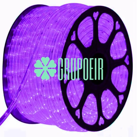 Manguera 100 Mts 3 Hilos Morado Luces Led Magicas Iluminación Exteriores