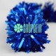 Feston Azul Guirnalda Boa Serpentina Exterior Alambre Galvanizado Rollo 100 Mts