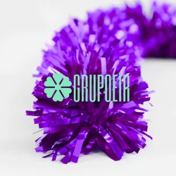 Feston Morado Guirnalda Boa Serpentina Exterior Alambre Galvanizado Rollo 100 Mts