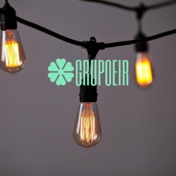 Extension 10 Mts Focos Edison Evento Boda Hotel Restaurante Jardin Terraza