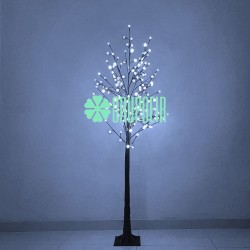 Arbol Luces Led Decorativo Iluminado Navidad Luz Blanca 1.8 Mts Globo
