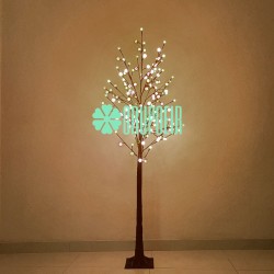 Arbol Luces Led Decorativo Iluminado Navidad Luz Cálida 1.8 Mts Globo