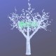Arbol Cerezo Robusto Blanco 2m Luces Led Decoracion Hoteles Restaurantes