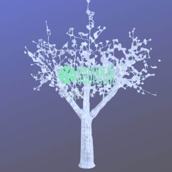 Arbol Cerezo Robusto Blanco 2m Luces Led Decoracion Hoteles Restaurantes