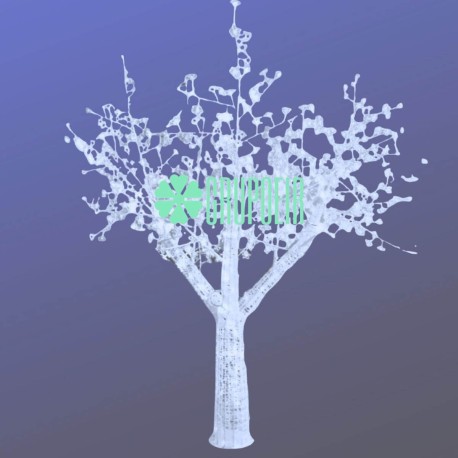 Arbol Cerezo Robusto Blanco 2m Luces Led Decoracion Hoteles Restaurantes