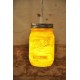 Lampara Vintage Industrial Mason Jar Edison Cristal Retro Mostaza