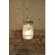 Lampara Vintage Industrial Mason Jar Edison Cristal Retro Plata