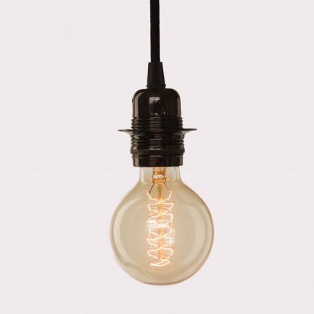 Foco Edison Vintage Filamento Carbono Luz Cálida Bombilla Espiral 40W