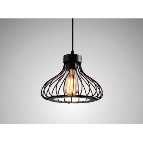 Lampara Vintage Industrial Colgante Jaula Onion Shape Edison Retro