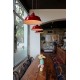 Lampara Vintage Industrial Colgante Shade Big Warehouse Red