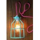 Lampara Vintage Industrial Colgante Jaula Birdcage Edison Retro