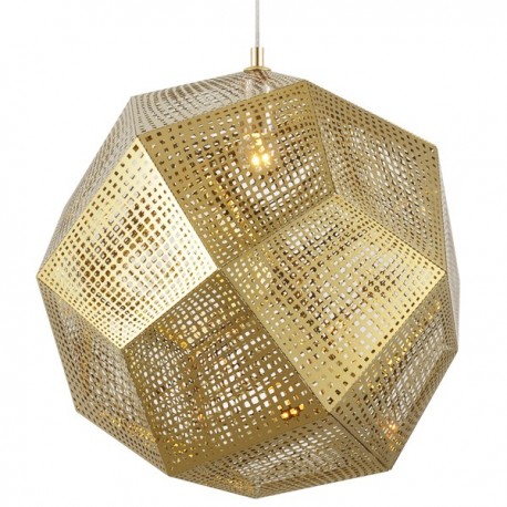 Lampara Vintage Industrial Techo Tom Dixon Etch Shade Brass