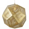 Lampara Etch Shade Brass