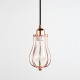 Lampara Vintage Industrial Colgante Jaula Round Cage Edison Copper